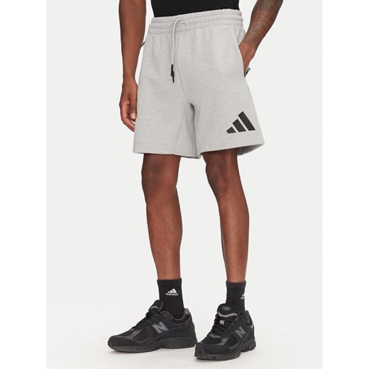 adidas Szorty sportowe Z.N.E. JJ4892 Szary Regular Fit ze sklepu MODIVO w kategorii Spodenki męskie - zdjęcie 182683397