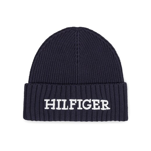 Tommy Hilfiger Czapka Monotype Beanie AM0AM11737 Granatowy ze sklepu MODIVO w kategorii Czapki zimowe męskie - zdjęcie 182683458