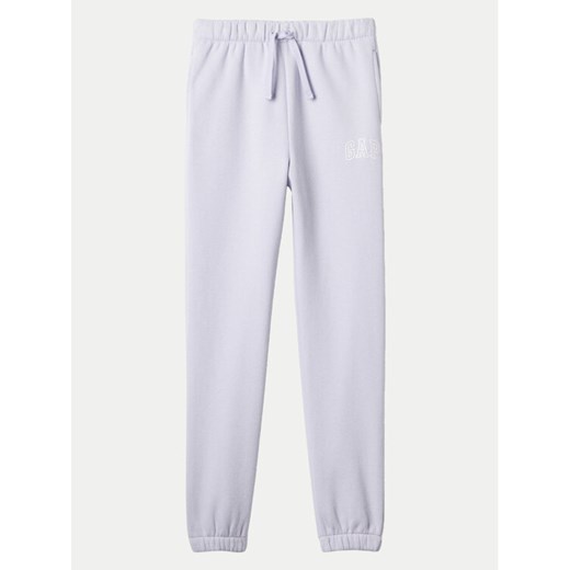 Gap Spodnie dresowe 486496-00 Fioletowy Regular Fit ze sklepu MODIVO w kategorii Spodnie dziewczęce - zdjęcie 182683585