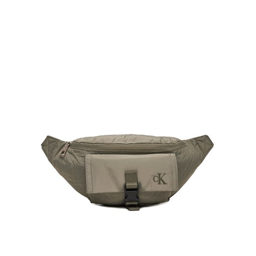 Calvin Klein Jeans Saszetka nerka Qulited WestbaG38 K50K512168 Zielony ze sklepu MODIVO w kategorii Nerki - zdjęcie 182683618