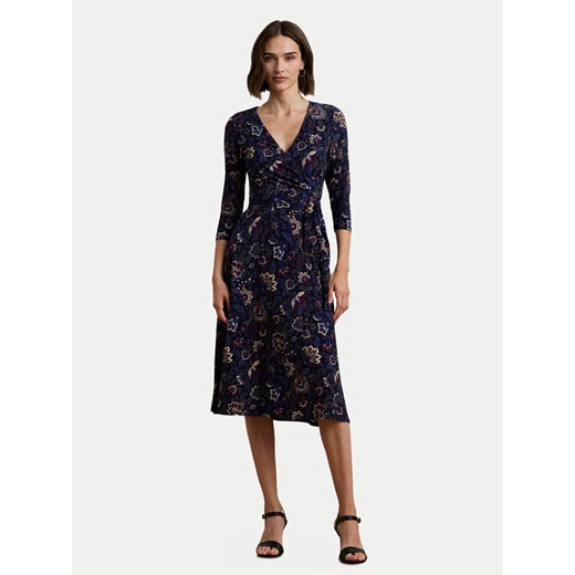 LAUREN RALPH LAUREN Sukienka codzienna 250957701001 Granatowy Slim Fit ze sklepu MODIVO w kategorii Sukienki - zdjęcie 182683648