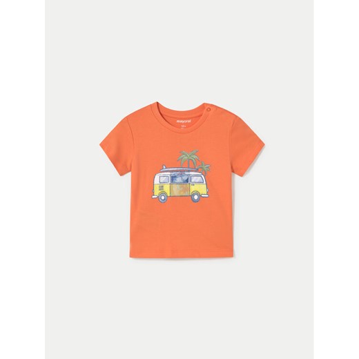 Mayoral T-Shirt 1063 Pomarańczowy Regular Fit ze sklepu MODIVO w kategorii T-shirty chłopięce - zdjęcie 182683685