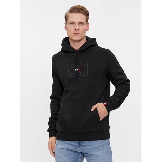 Tommy Hilfiger Bluza Graphic MW0MW34208 Czarny Regular Fit ze sklepu MODIVO w kategorii Bluzy męskie - zdjęcie 182683749