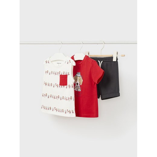 Mayoral Komplet t-shirt, top i spodenki 1644 Kolorowy Regular Fit ze sklepu MODIVO w kategorii Komplety niemowlęce - zdjęcie 182683756