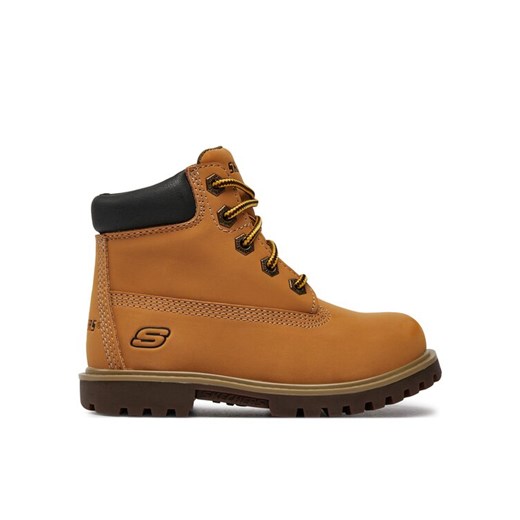 Skechers Trapery Mitigate 93163L/WTN Brązowy ze sklepu MODIVO w kategorii Buty zimowe dziecięce - zdjęcie 182683816