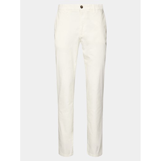 North Sails Chinosy Defender 673071 Biały Slim Fit ze sklepu MODIVO w kategorii Spodnie męskie - zdjęcie 182683887
