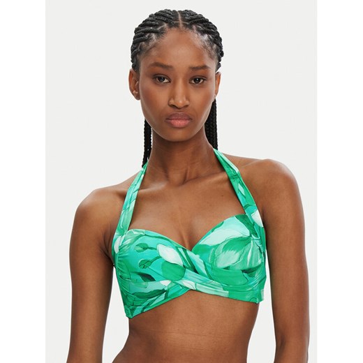 Seafolly Góra od bikini Secret Garden 30806-220 Zielony ze sklepu MODIVO w kategorii Stroje kąpielowe - zdjęcie 182683935