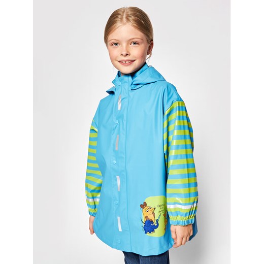Playshoes Kurtka przeciwdeszczowa 408506 D Błękitny Regular Fit ze sklepu MODIVO w kategorii Kurtki dziewczęce - zdjęcie 182683938