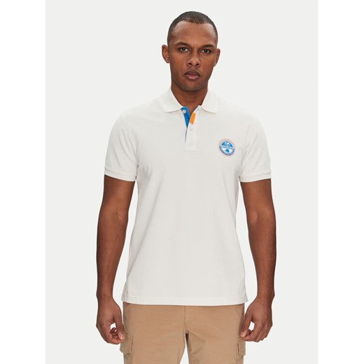 Napapijri Polo E-Clanis NP0A4ID3N1A1 Biały Regular Fit ze sklepu MODIVO w kategorii T-shirty męskie - zdjęcie 182684025