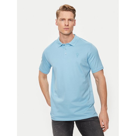 KARL LAGERFELD Polo 745028 542232 Niebieski Regular Fit ze sklepu MODIVO w kategorii T-shirty męskie - zdjęcie 182684028