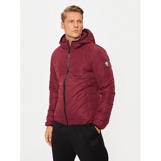 EA7 Emporio Armani Kurtka puchowa 8NPB14 PNE1Z 1496 Czerwony Regular Fit ze sklepu MODIVO w kategorii Kurtki męskie - zdjęcie 182684198