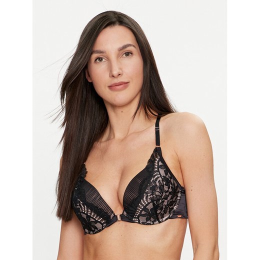 Hunkemöller Biustonosz push-up Antonia 204542 Czarny ze sklepu MODIVO w kategorii Biustonosze - zdjęcie 182684216