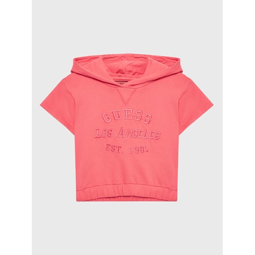 Guess Bluza J3GQ00 KA6R3 Różowy Regular Fit ze sklepu MODIVO w kategorii Bluzy dziewczęce - zdjęcie 182684218