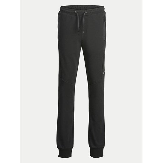 Jack&Jones Junior Spodnie dresowe Fusion 12263193 Czarny Slim Fit ze sklepu MODIVO w kategorii Spodnie chłopięce - zdjęcie 182684279