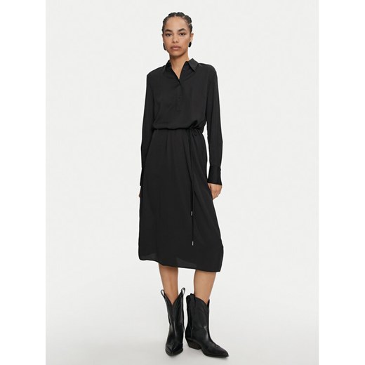 Calvin Klein Sukienka koszulowa K20K207455 Czarny Regular Fit ze sklepu MODIVO w kategorii Sukienki - zdjęcie 182684287