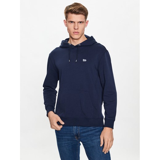 Lee Bluza Plain L80YFW35 112333648 Granatowy Regular Fit ze sklepu MODIVO w kategorii Bluzy męskie - zdjęcie 182684327