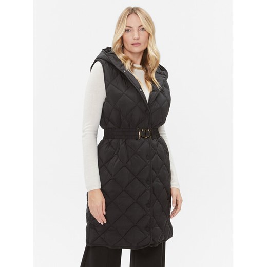 TWINSET Bezrękawnik 232TP2241 Czarny Regular Fit ze sklepu MODIVO w kategorii Kamizelki damskie - zdjęcie 182684355