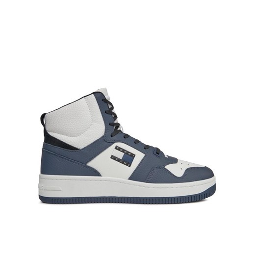 Tommy Jeans Sneakersy Tjm Retro Basket Sneaker Mid EM0EM01401 Granatowy ze sklepu MODIVO w kategorii Buty sportowe męskie - zdjęcie 182684386