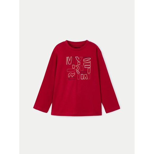 Mayoral Bluzka 173 Czerwony Regular Fit ze sklepu MODIVO w kategorii T-shirty chłopięce - zdjęcie 182684415