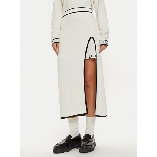 Liu Jo Sport Spódnica midi TF4053 MS59L Écru Regular Fit ze sklepu MODIVO w kategorii Spódnice - zdjęcie 182684439