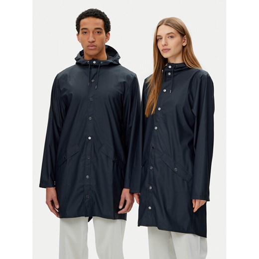 Rains Kurtka przeciwdeszczowa Unisex 12020 Granatowy Regular Fit ze sklepu MODIVO w kategorii Kurtki damskie - zdjęcie 182684495