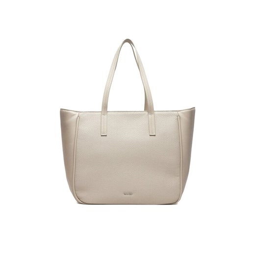 Calvin Klein Jeans Torebka Ck Refine Md Shopper Braid K60K612137 Szary ze sklepu MODIVO w kategorii Torby Shopper bag - zdjęcie 182684538
