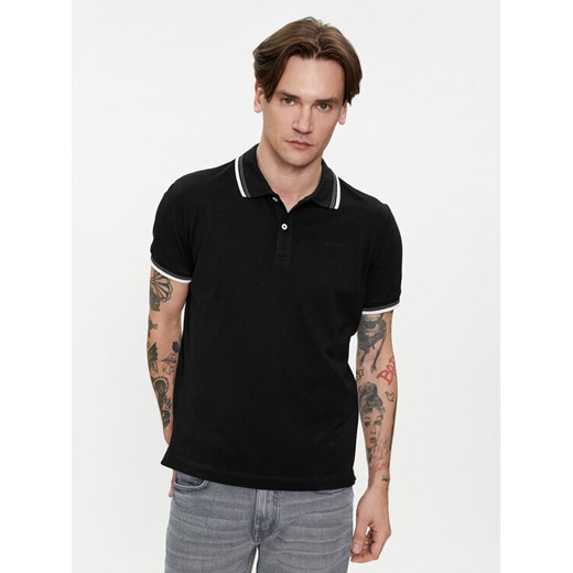 Geox Polo M4510Q T2649 F9000 Czarny Regular Fit ze sklepu MODIVO w kategorii T-shirty męskie - zdjęcie 182684588