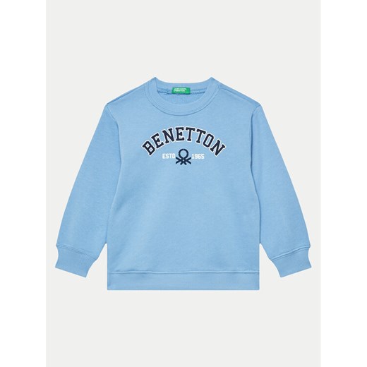 United Colors Of Benetton Bluza 3J70G10F0 Niebieski Regular Fit ze sklepu MODIVO w kategorii Bluzy chłopięce - zdjęcie 182684589
