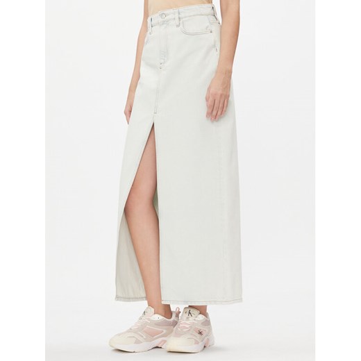 Calvin Klein Jeans Spódnica jeansowa J20J222489 Niebieski Regular Fit ze sklepu MODIVO w kategorii Spódnice - zdjęcie 182684687