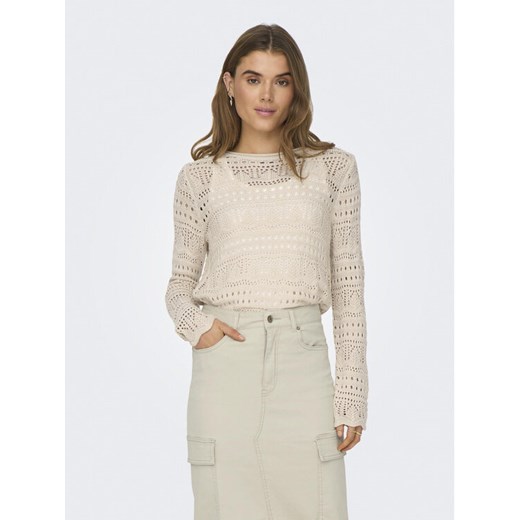 JDY Sweter Sun Lay 15287384 Beżowy Regular Fit Jdy XS MODIVO