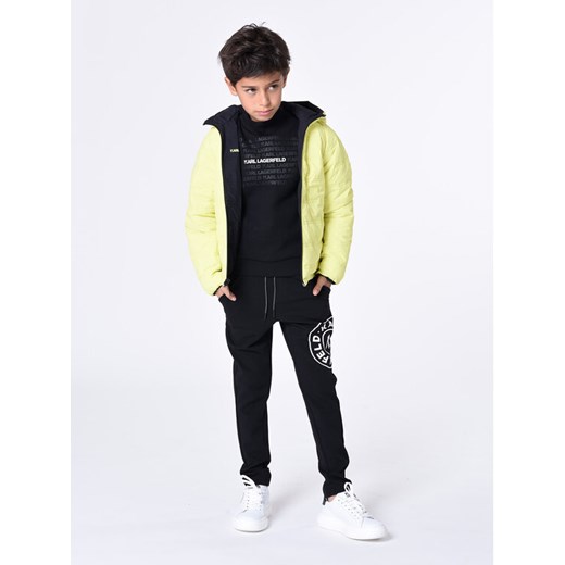 Karl Lagerfeld Kids Bluza Z25430 S Czarny Regular Fit ze sklepu MODIVO w kategorii Bluzy chłopięce - zdjęcie 182684736