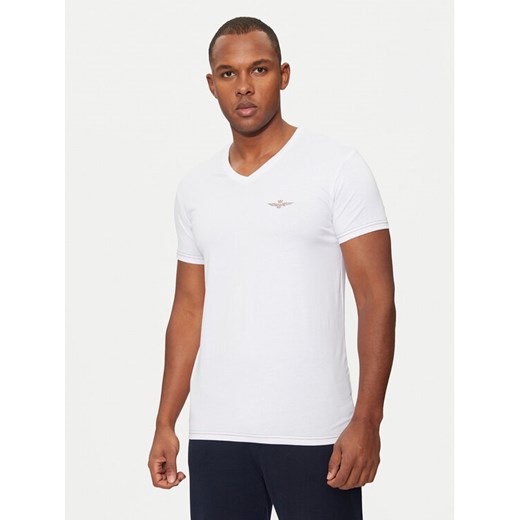 Aeronautica Militare T-Shirt AM1UTI004 Biały Slim Fit ze sklepu MODIVO w kategorii T-shirty męskie - zdjęcie 182684748