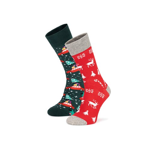 Lasocki Zestaw 2 par wysokich skarpet unisex 2MB-004-AW24 (2-pack) Kolorowy ze sklepu MODIVO w kategorii Skarpetki damskie - zdjęcie 182684749