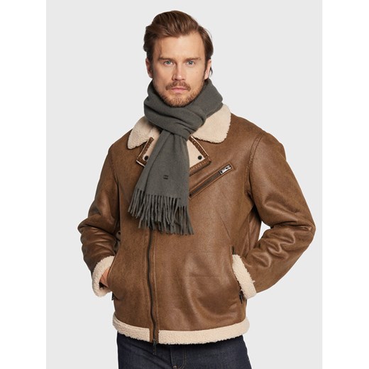 Tommy Hilfiger Szalik Elevated Plaque AM0AM10376 Szary ze sklepu MODIVO w kategorii Szaliki męskie - zdjęcie 182684768