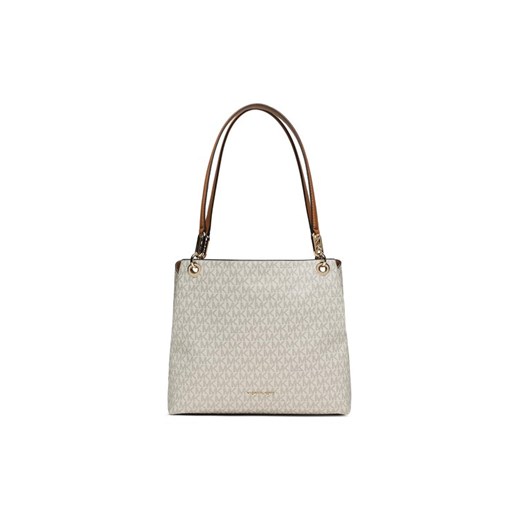 MICHAEL Michael Kors Torebka Kensington 30F3G8KT7B Écru ze sklepu MODIVO w kategorii Torby Shopper bag - zdjęcie 182684778