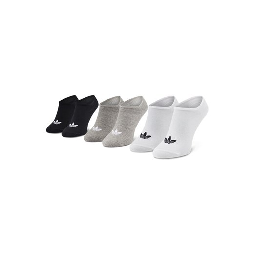 adidas Zestaw 3 par niskich skarpet unisex Trefoil Liner FT8524 Biały ze sklepu MODIVO w kategorii Skarpetki damskie - zdjęcie 182684789