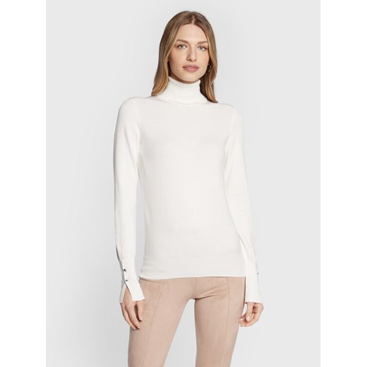Guess Golf Paule W2BR53 Z2V62 Beżowy Slim Fit ze sklepu MODIVO w kategorii Swetry damskie - zdjęcie 182684796