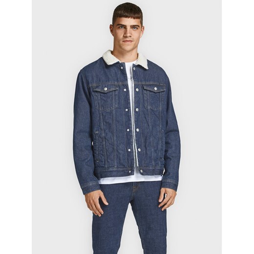 Jack&Jones Kurtka jeansowa Jean 12181157 Granatowy Regular Fit M MODIVO