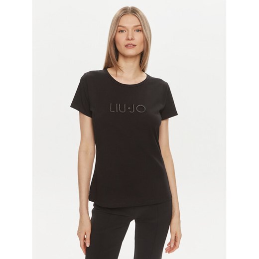 Liu Jo Sport T-Shirt TA4136 JS003 Czarny Regular Fit ze sklepu MODIVO w kategorii Bluzki damskie - zdjęcie 182684828