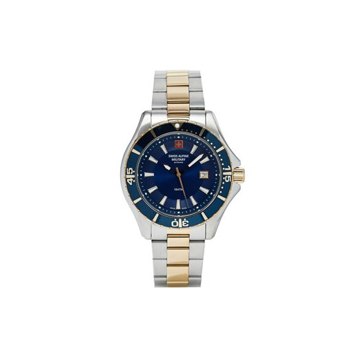 Swiss Alpine Military Zegarek Diver 7040.1145 Srebrny Swiss Alpine Military 00 MODIVO