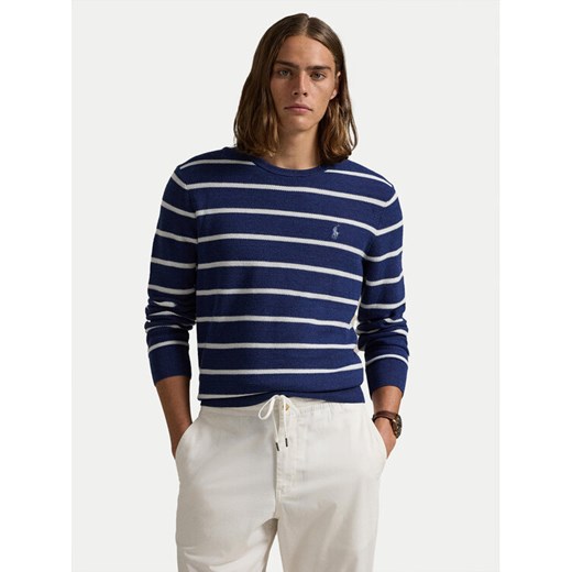 Polo Ralph Lauren Sweter 710955764001 Niebieski Regular Fit ze sklepu MODIVO w kategorii Swetry męskie - zdjęcie 182684847