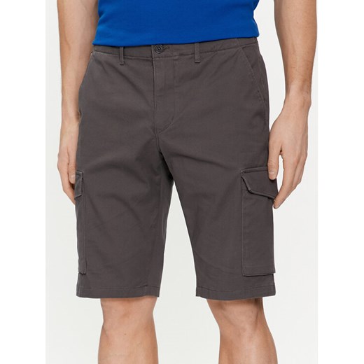 Tommy Hilfiger Szorty materiałowe John Cargo 1985 MW0MW31244 Szary Regular Fit ze sklepu MODIVO w kategorii Spodenki męskie - zdjęcie 182684867