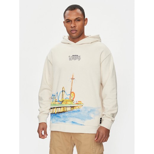 Puma Bluza Showtime 624735 Écru Relaxed Fit ze sklepu MODIVO w kategorii Bluzy męskie - zdjęcie 182684927