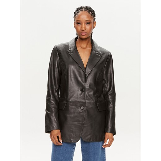 Bruuns Bazaar Marynarka Frili BBW3812 Czarny Regular Fit ze sklepu MODIVO w kategorii Marynarki damskie - zdjęcie 182685028