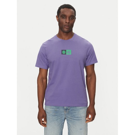 Element T-Shirt ELYZT00492 Fioletowy Regular Fit ze sklepu MODIVO w kategorii T-shirty męskie - zdjęcie 182685066