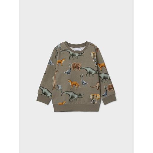 NAME IT Bluza 13212855 Zielony Regular Fit ze sklepu MODIVO w kategorii Bluzy chłopięce - zdjęcie 182685126