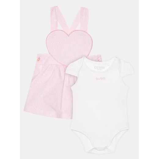 Guess Sukienka codzienna S4GG00 K6YW0 Różowy Regular Fit ze sklepu MODIVO w kategorii Komplety niemowlęce - zdjęcie 182685185