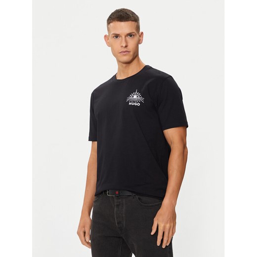 Hugo T-Shirt Dedico 50513828 Czarny Regular Fit ze sklepu MODIVO w kategorii T-shirty męskie - zdjęcie 182685199