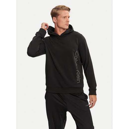 Calvin Klein Performance Bluza 00GMF4W340 Czarny Regular Fit ze sklepu MODIVO w kategorii Bluzy męskie - zdjęcie 182685275