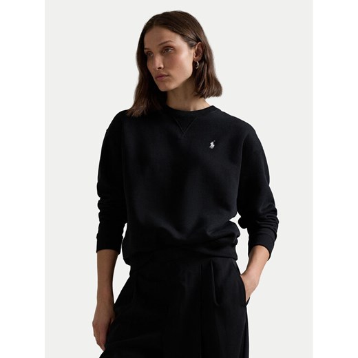 Polo Ralph Lauren Bluza 211943006 Czarny Relaxed Fit ze sklepu MODIVO w kategorii Bluzy damskie - zdjęcie 182685309